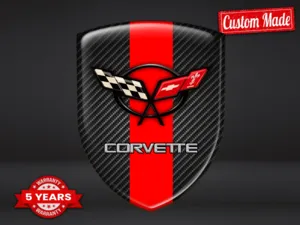 Corvette Autocollants Bombés Auto Luxe Stylé Design